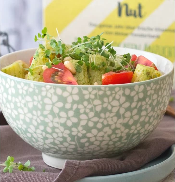 Microgreen Pasta Pesto Bowl