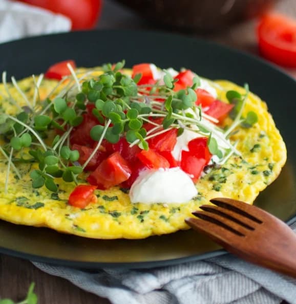 Mustard Microgreen Omelette